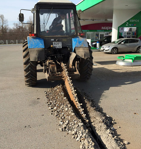 Аренда грунтореза в Тобольске
